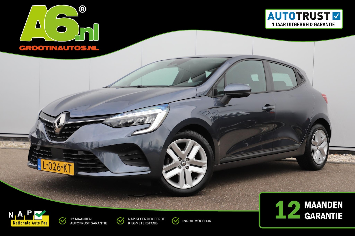 Renault Clio - 1.0 TCe Zen Navigatie Carplay Android Airco Cruise Control Parkeersensor Rijstrooksensor - AutoWereld.nl