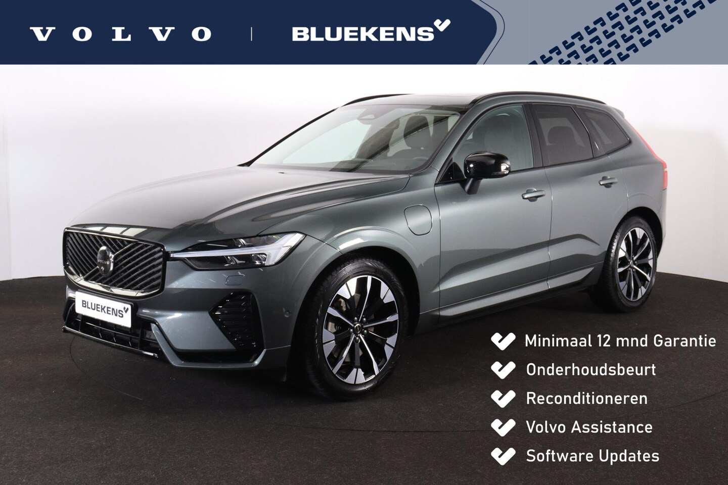 Volvo XC60 - T6 Recharge AWD Ultra Dark - Panorama/schuifdak - Luchtvering - IntelliSafe Assist & Surro - AutoWereld.nl