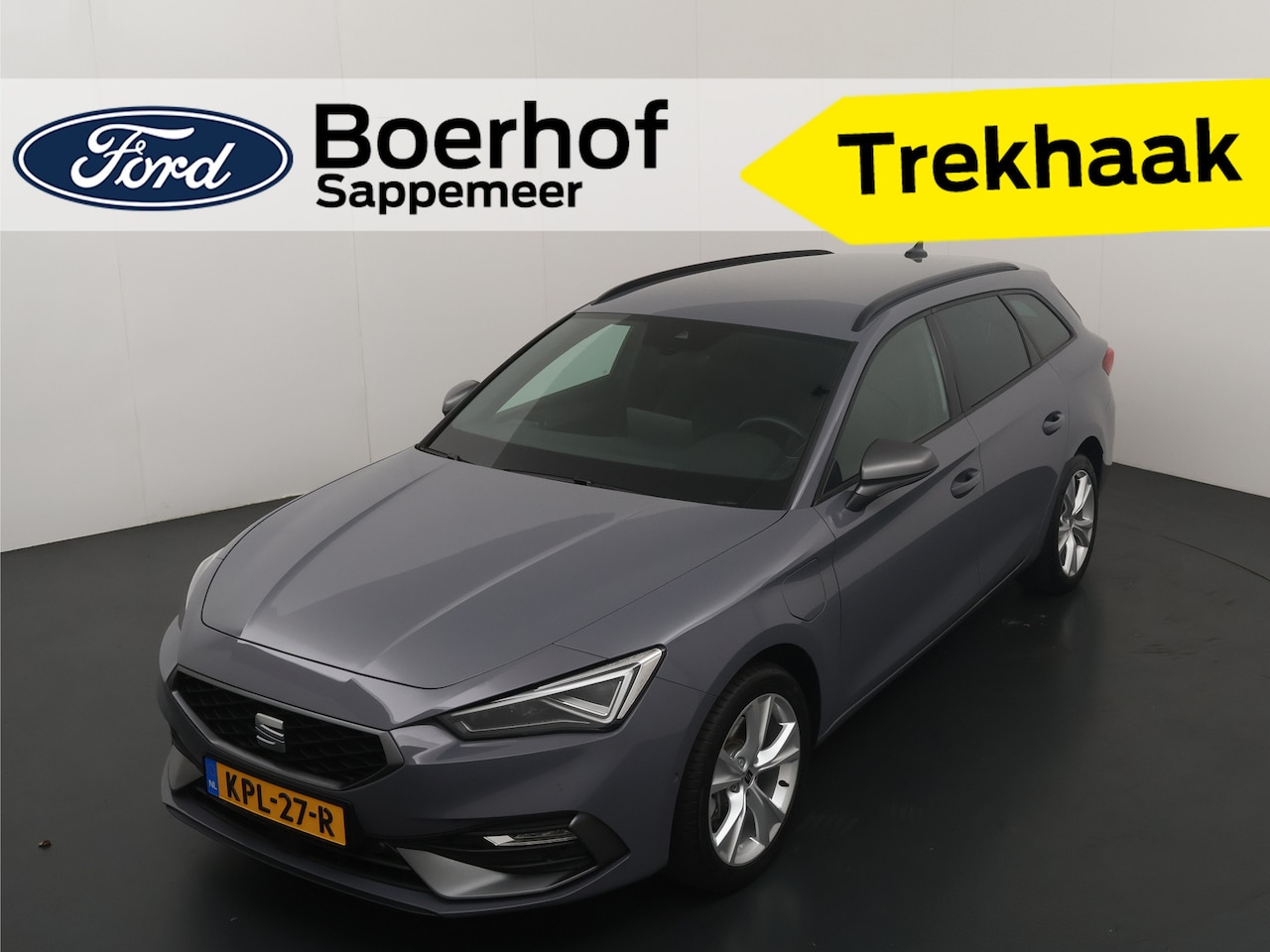 SEAT Leon Sportstourer - 1.5 TSI e-Hybrid 204pk FR Business | Trekhaak | Stoel- en stuurwiel verwarming | Adapt. Cr - AutoWereld.nl
