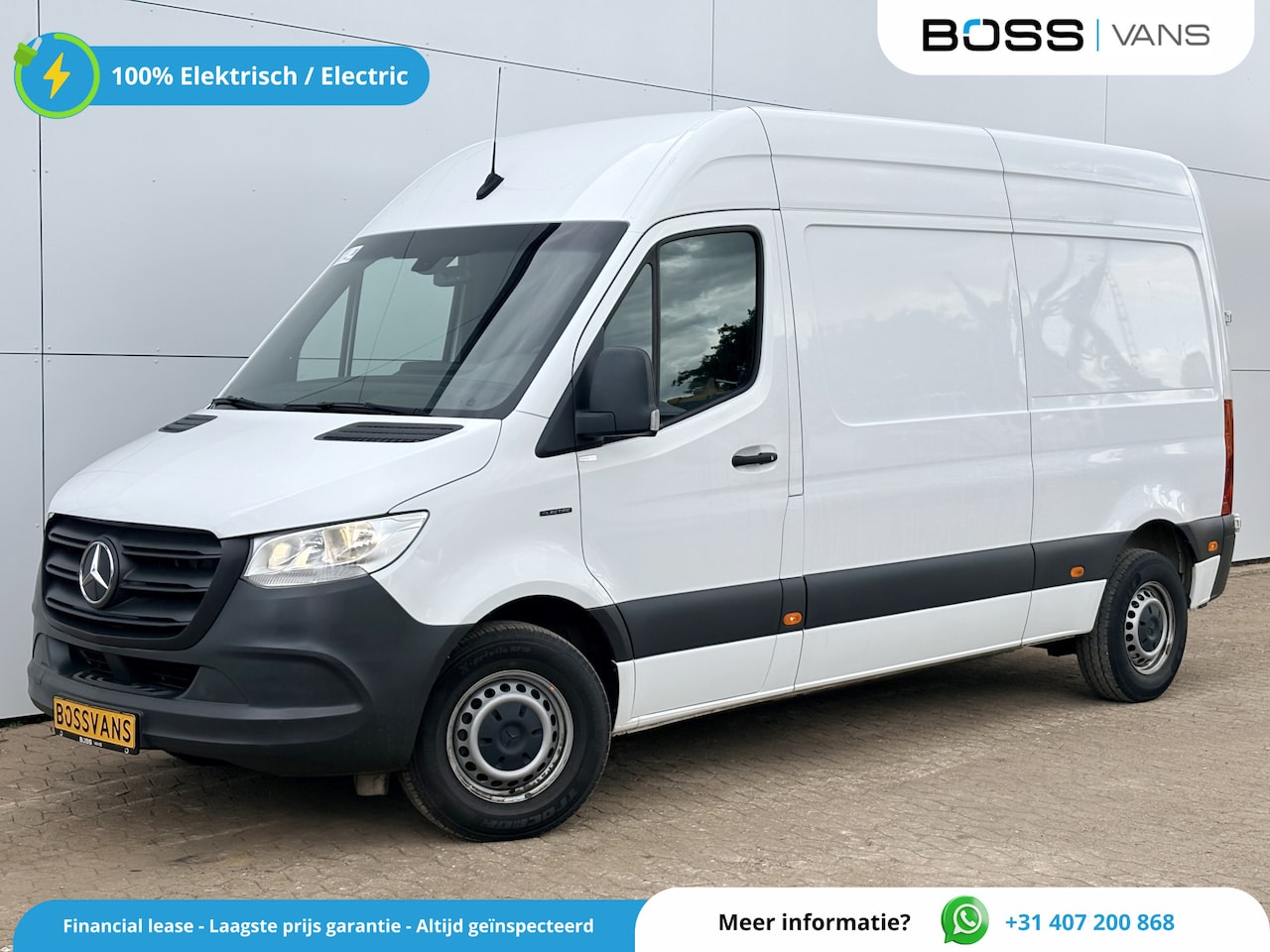 Mercedes-Benz eSprinter - eSprinter 312 55kWh L2H2 Elektrisch 145km WLTP 93,7% (SOH) 80kw Snelladen Climate Control - AutoWereld.nl