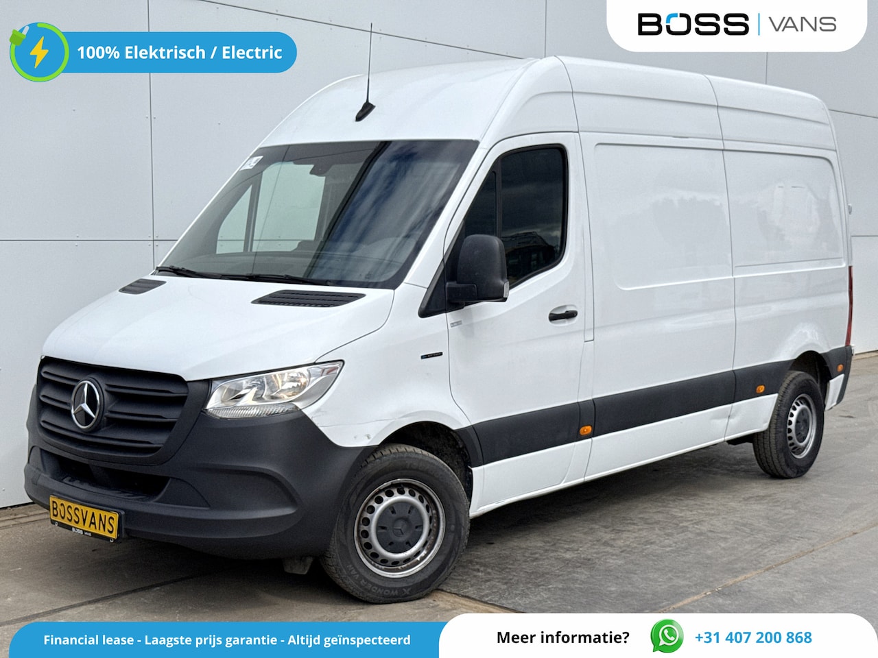 Mercedes-Benz eSprinter - eSprinter 312 55kWh L2H2 Elektrisch 145km WLTP 93.3% (SOH) 80kw Snelladen Climate Control - AutoWereld.nl