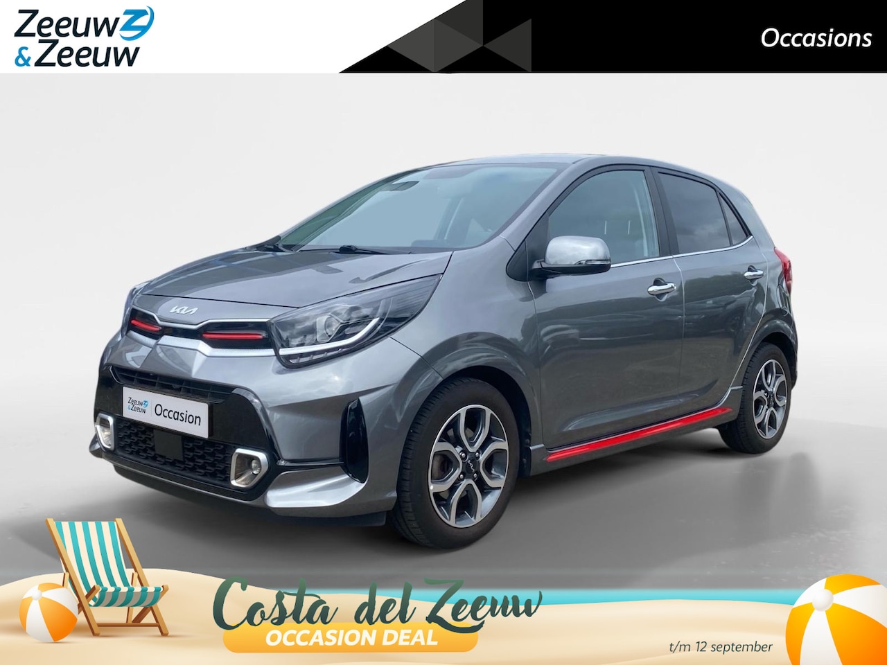 Kia Picanto - 1.0 DPi GT-Line | Climate control | Navigatie | LM velgen | Parkeersensoren | camera | Led - AutoWereld.nl
