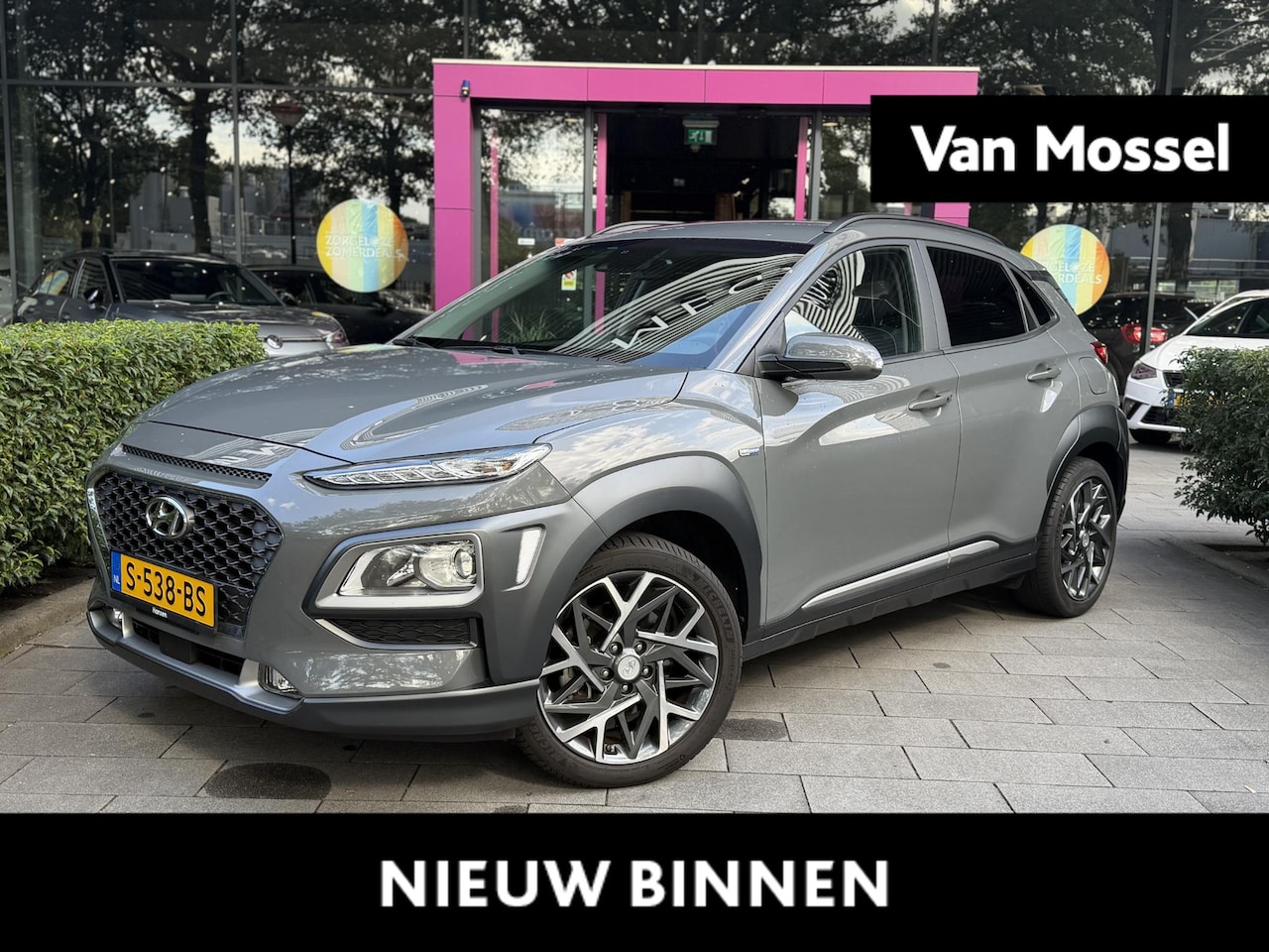 Hyundai Kona - 1.6 GDI HEV Premium | WORDT VERWACHT | NAVIGATIE | ACHTERUITRIJCAMERA | BLEUTOOTH | PARKEE - AutoWereld.nl