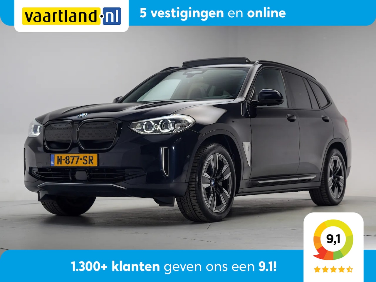 BMW iX3 - Executive 80 kWh 3 fase [ Panorama Navi Apple / Android Adapt.cruise Leder Stoelverwarming - AutoWereld.nl