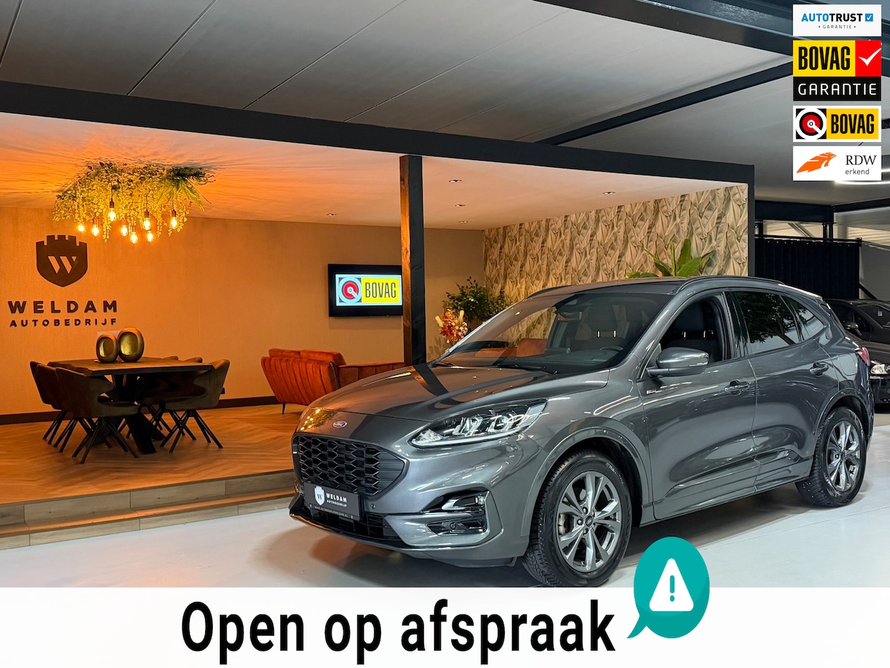 Ford Kuga - 2.5 ST-Line FHEV|Uniek|1.600KG Trekgewicht|Full-Hybride|Camera|Blindspot|Keyless|Navi|LED| - AutoWereld.nl