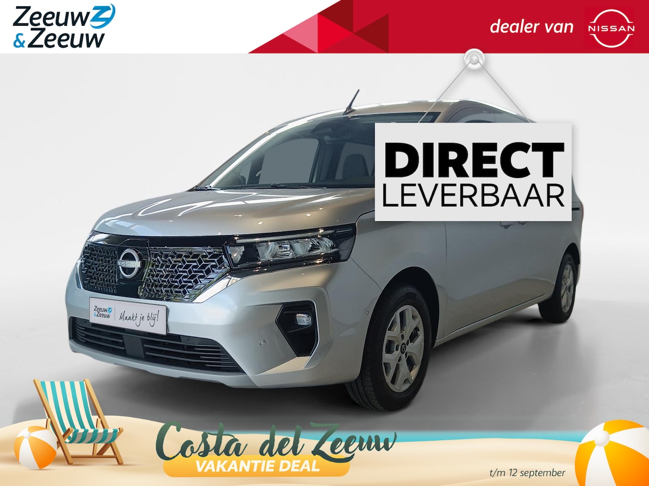 Nissan Townstar Evalia - N-Connecta L2 45 kWh 122PK AUTOMAAT -persoons*Multi functioneel*€5000,- VOORRAADKORTING*Ac - AutoWereld.nl