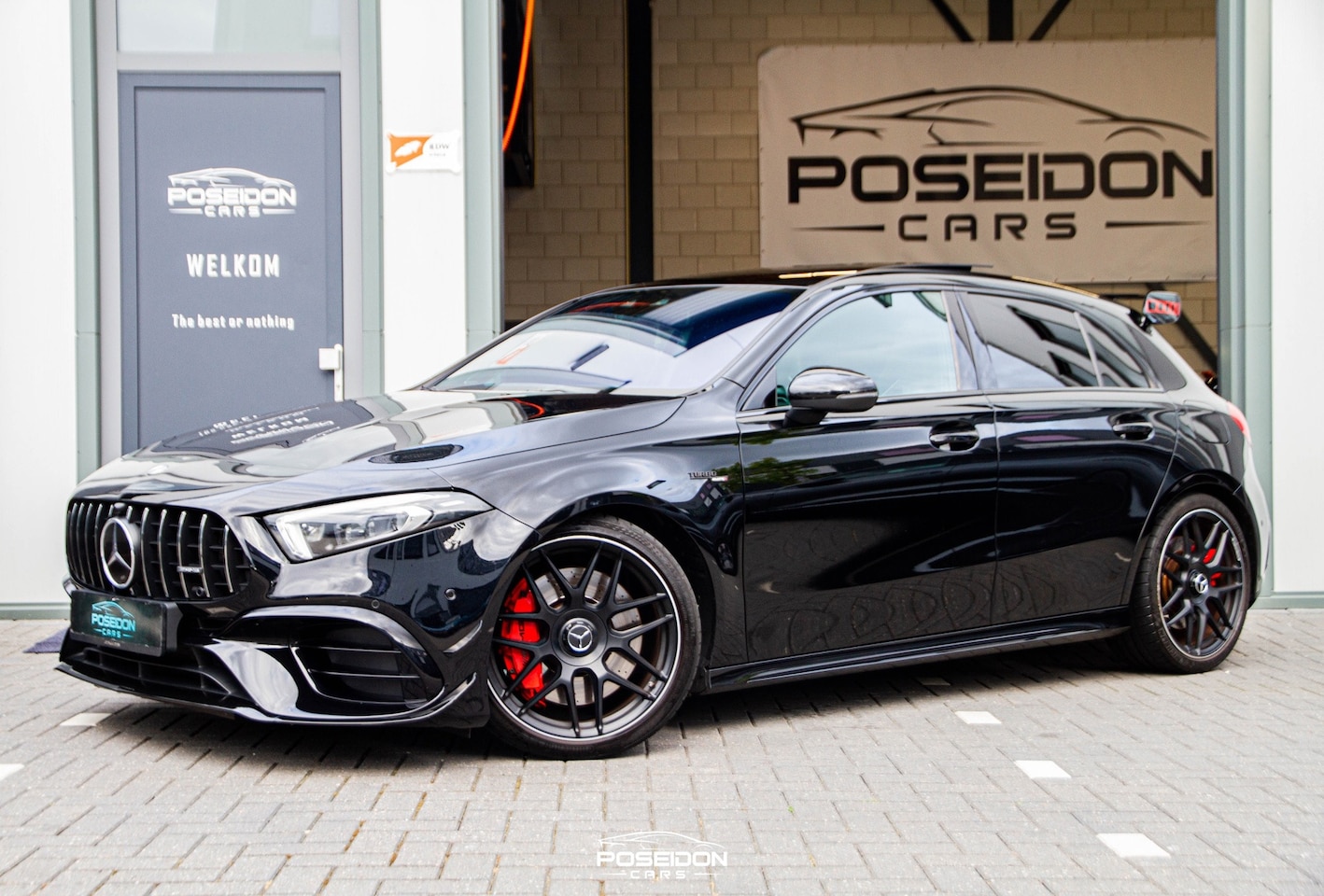 Mercedes-Benz A-klasse - AMG 45 S 4MATIC+ Edition 1 PANO | AERO | STOELVENTILATIE | HEAD-UP | BURMESTER | BOMVOLL!! - AutoWereld.nl