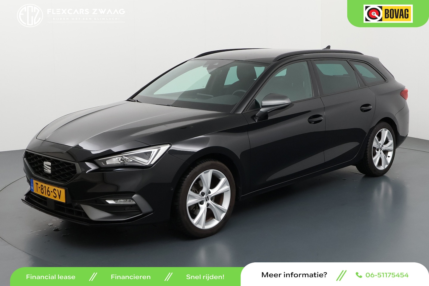 SEAT Leon Sportstourer - 1.0 eTSI FR Business Intense - Automaat - Navi - Climate - Parkeerhulp - Org.NL - AutoWereld.nl