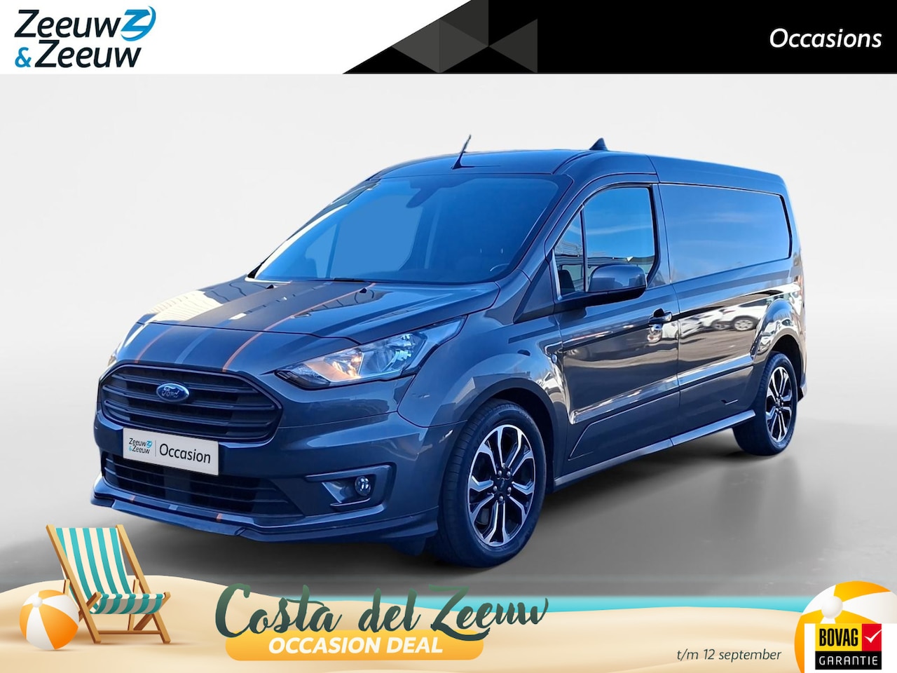 Ford Transit Connect - 1.5 EcoBlue L2 Sport 100pk automaat | Trekhaak | Parkeer sensoren | Houten vloer - AutoWereld.nl