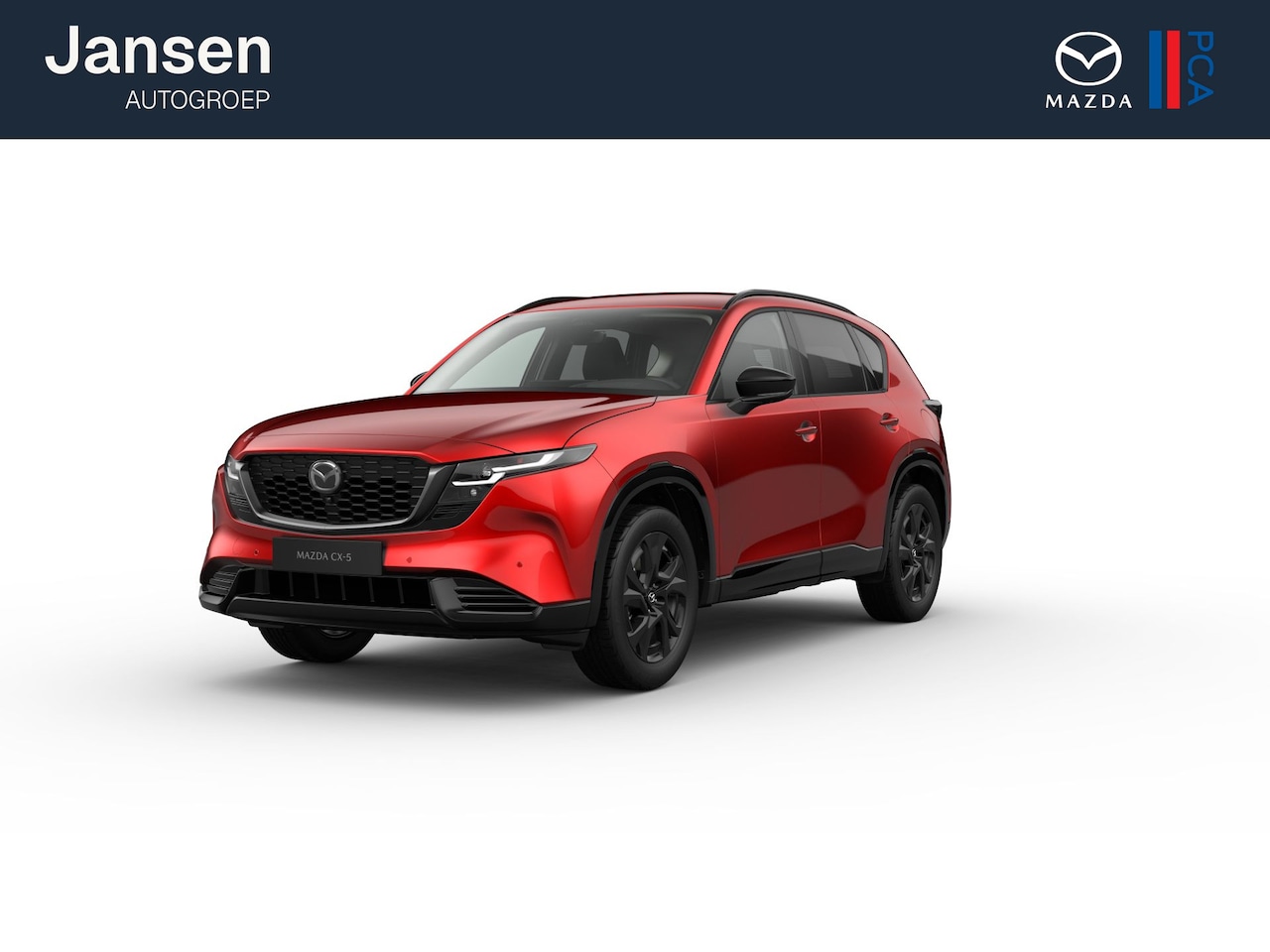 Mazda CX-5 - Homura - Zwart lederen interieur & Panoramic Pack | 19-inch lichtmetalen velgen, Black | A - AutoWereld.nl