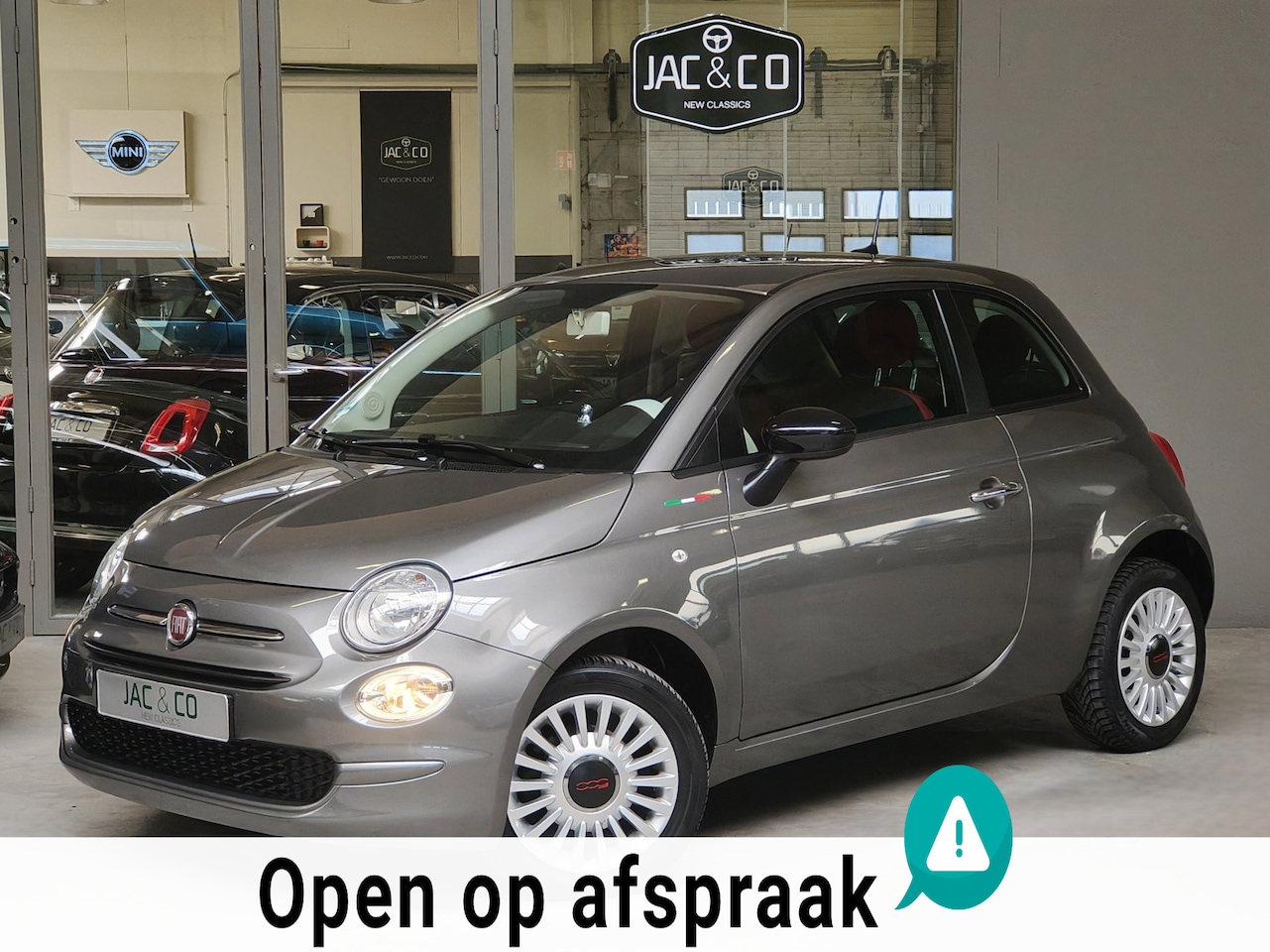 Fiat 500 - 1.2 Lounge RED / Navi / Spotify - AutoWereld.nl