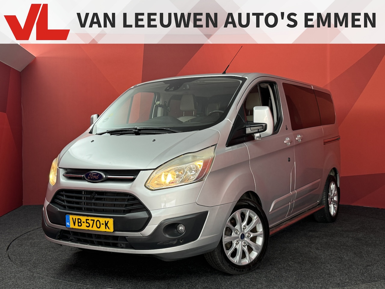 Ford Transit Custom - 270 2.2 TDCI L1H1 Limited DC | Marge | Leer | Navigatie | Cruise Control | PDC | Dubbele S - AutoWereld.nl