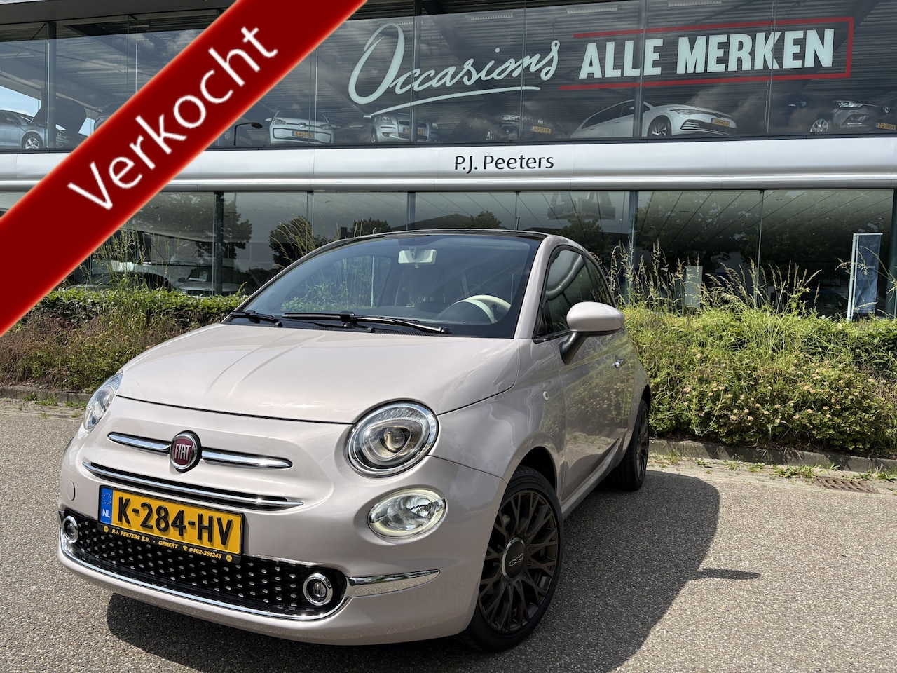 Fiat 500 - 1.2 Star Powder Pink Glazen panoramadak - Climate control - Parkeersensor achter - Cruise - AutoWereld.nl