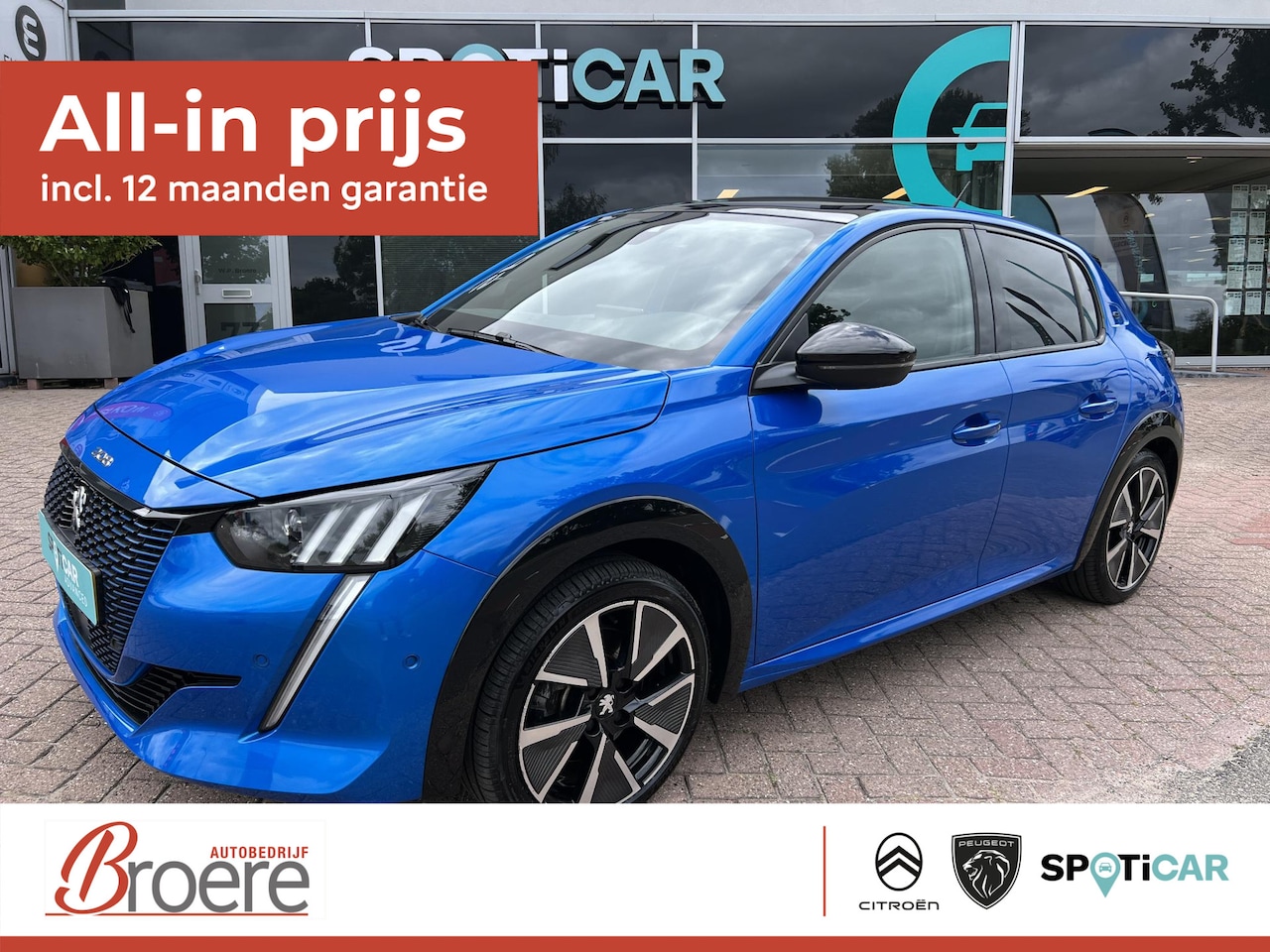 Peugeot e-208 - EV GT Pack 136 pk 50 kWh Automaat Range tot 300 km Panoramdak - AutoWereld.nl