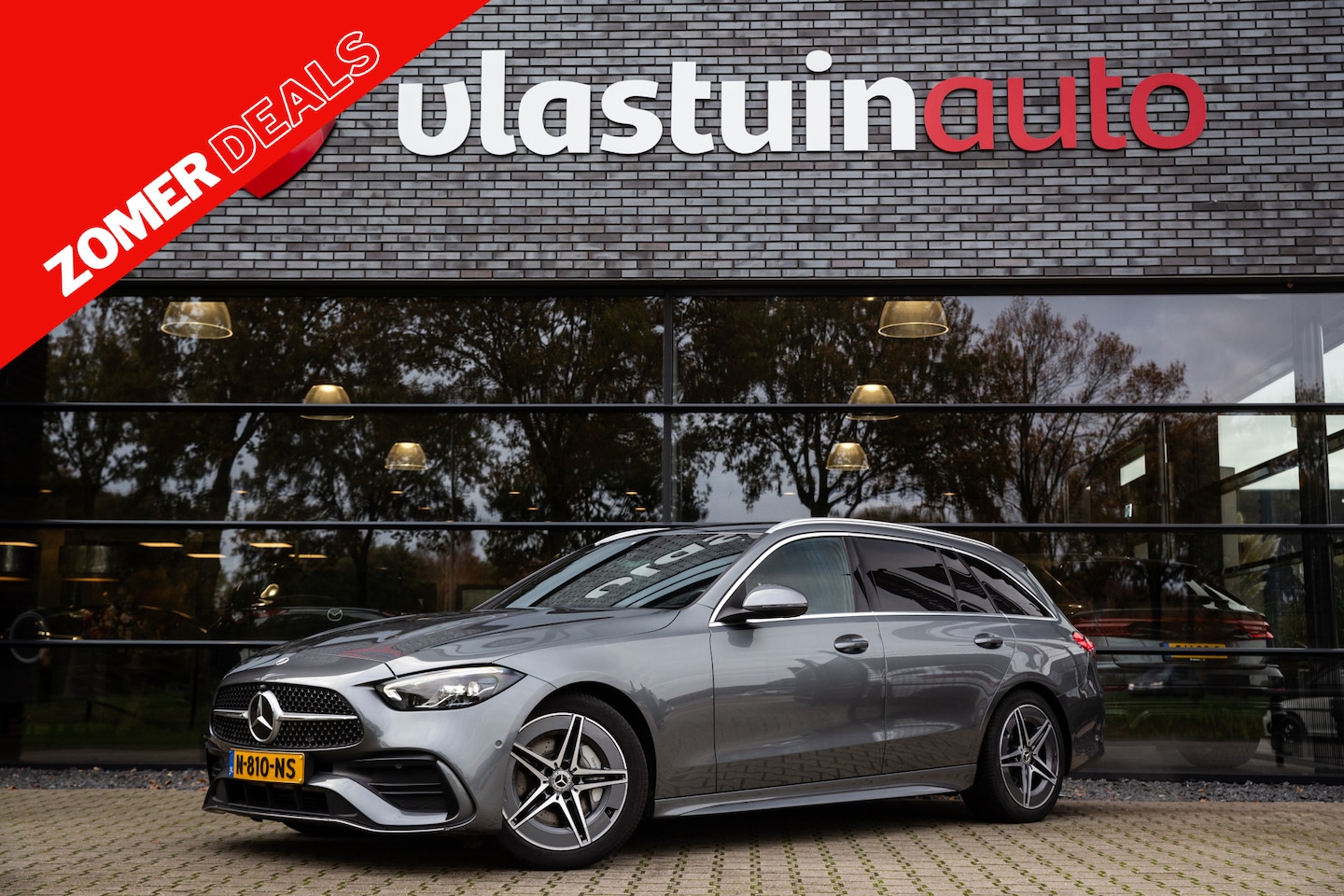 Mercedes-Benz C-klasse Estate - 200 Launch Edition AMG Line 200 Launch Edition AMG Line , Virtual cockpit, Leer, Sfeerverlichting, - AutoWereld.nl