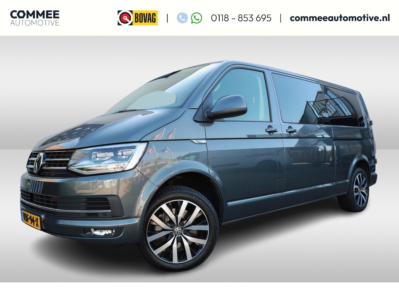 Volkswagen Transporter - 2.0 TDI L2H1 Highline DSG 204PK EU6 LED I 2x schuifdeur - AutoWereld.nl