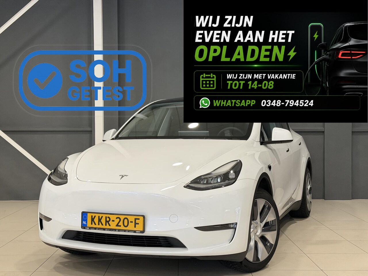 Tesla Model Y - Long Range AWD 75 kWh | Leder | SOH 94% | Hoge instap | - AutoWereld.nl