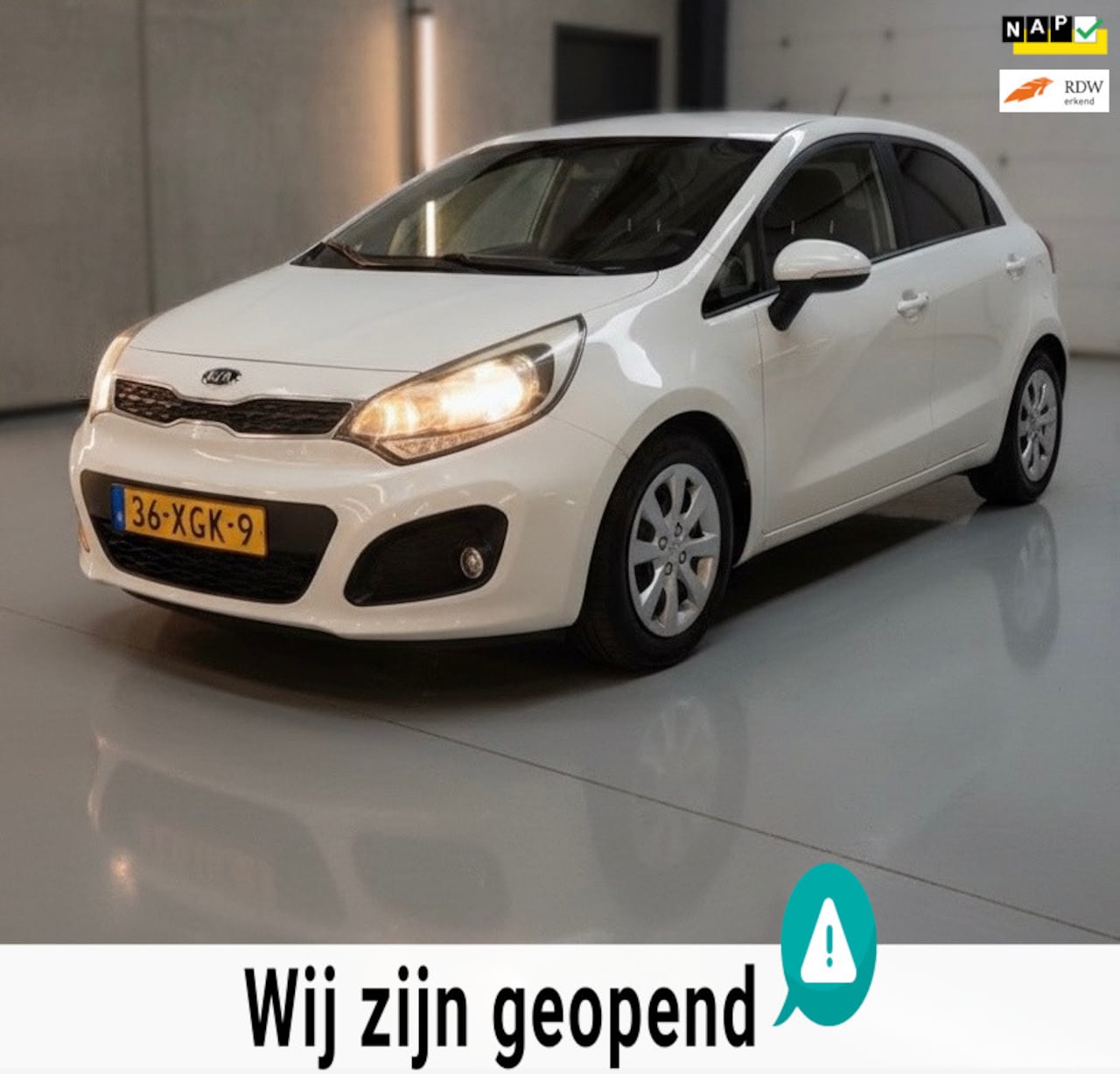 Kia Rio - 1.2 CVVT Super Pack-airco-1 jaar apk-elek ramen-pdc sensoren - AutoWereld.nl