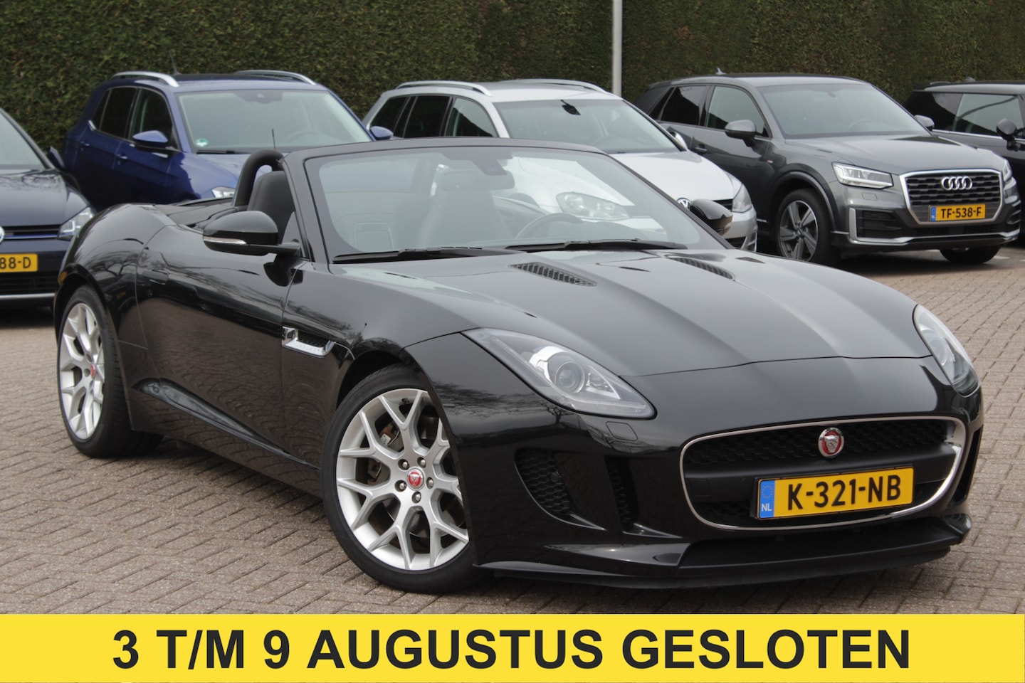 Jaguar F-type - 3.0 V6 Convertible 69.683 km! / Camera / Leder / Keyless / Memory seats / 19'' / Sportuitl - AutoWereld.nl