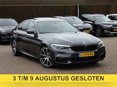 BMW 5-serie - 540i High Exe. M Sport / Trekhaak / Schuifdak / Camera / Leder / Keyless / 20'' / Stoelven