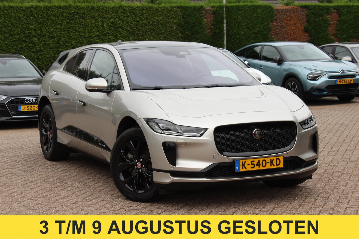 Jaguar I-PACE - EV320 SE Business Pack 90 kWh / SoH 89.7% / 3fase Laden / Trekhaak / Panoramadak / 360Came - AutoWereld.nl
