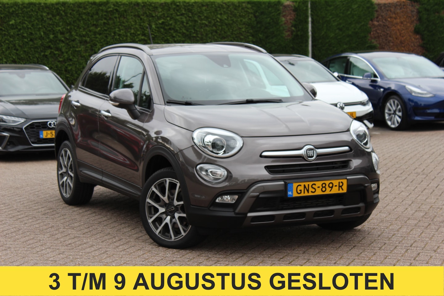 Fiat 500 X Cross - 1.4 Turbo MultiAir 4x4 CrossPlus 170pk / Camera / Half Leder / Keyless / 18'' / Navigatie - AutoWereld.nl