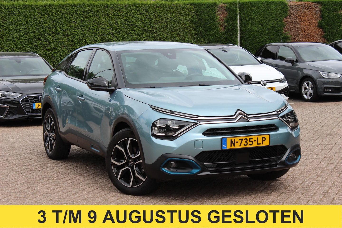 Citroën Ë-C4 - Feel 50 kWh / Camera / Head-up / Keyless / CarPlay / 18'' / Dodehoek / DAB / Cruise Contro - AutoWereld.nl