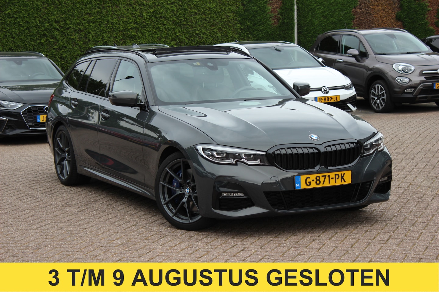 BMW 3-serie Touring - 330i High Exe. M Sport / Panoramadak / Camera / Leder / CarPlay / 19'' / Sportstoelen / St - AutoWereld.nl
