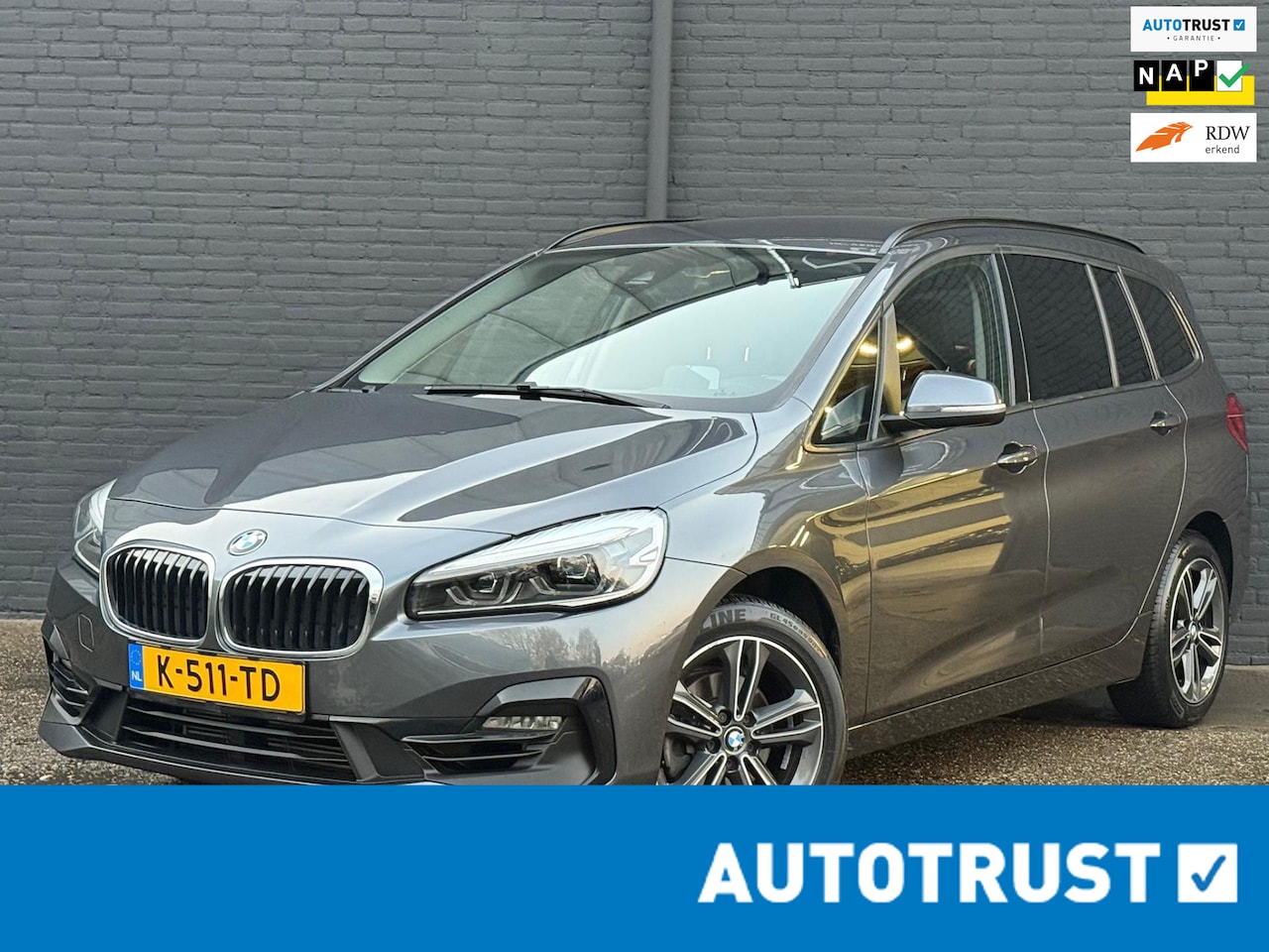 BMW 2-serie Gran Tourer - 216i 7p. High Executive|NAVI|CARPLAY|PDC|KEYLESS|CRUISE|TREKHAAK - AutoWereld.nl