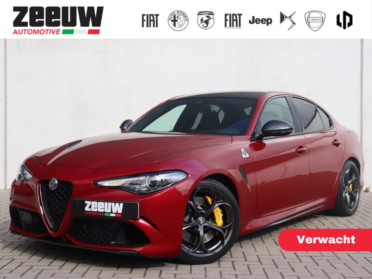 Alfa Romeo Giulia - 2.9 V6 Quadrifoglio | Sparco | Carbon | Akrapovic | Rosso 8C - AutoWereld.nl