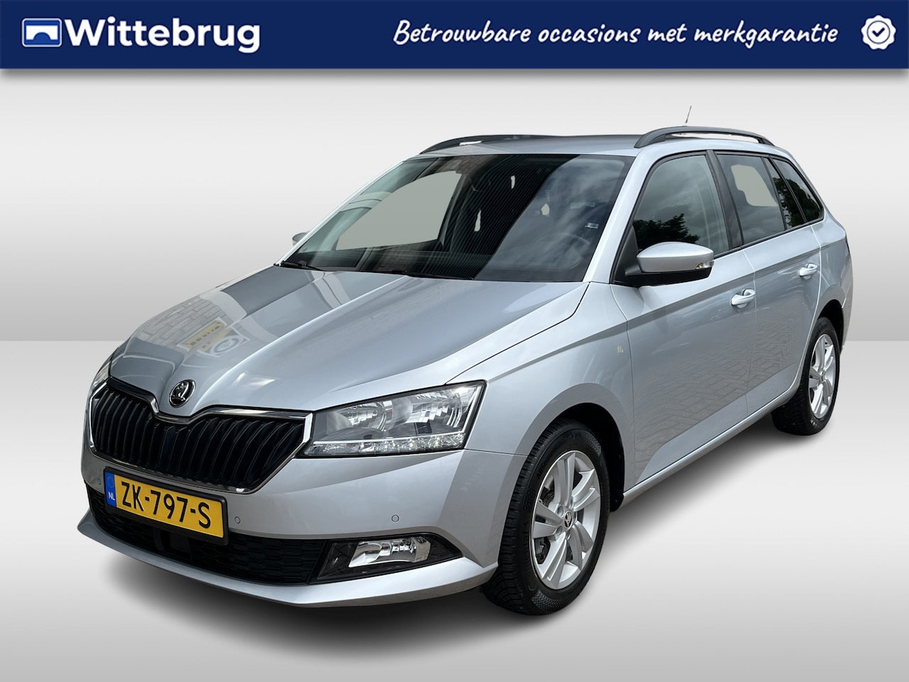 Skoda Fabia Combi - 1.0 TSI Style / AUTOMAAT/ PARKEER SENSOREN V+A/ ADAPT. CRUISE/ BLUETOOTH/ NAVI/ AIRCO/ 15' - AutoWereld.nl