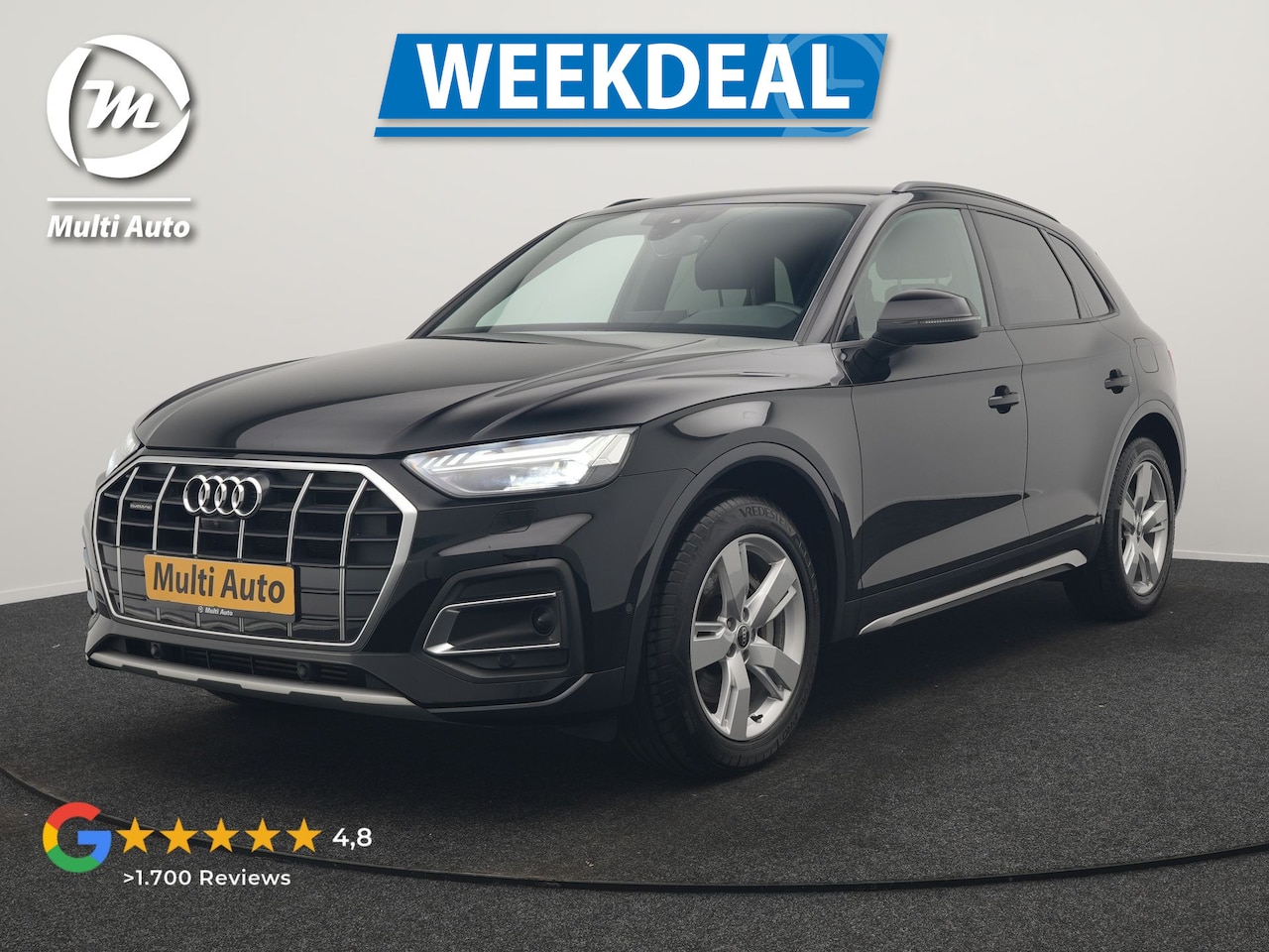 Audi Q5 - 50 TFSI e S Line FACELIFT PHEV 300pk Dealer O.H. | Luchtvering | Adaptive Cruise | Matrix - AutoWereld.nl