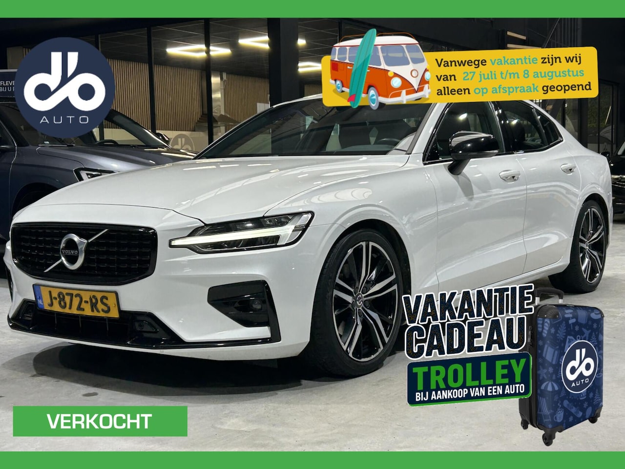 Volvo S60 - 2.0 B3 R-Design DISTR.RIEM = VERVANGEN I NAVI + CAMERA I LED I 19-INCH I KEURIG NETJES I T - AutoWereld.nl