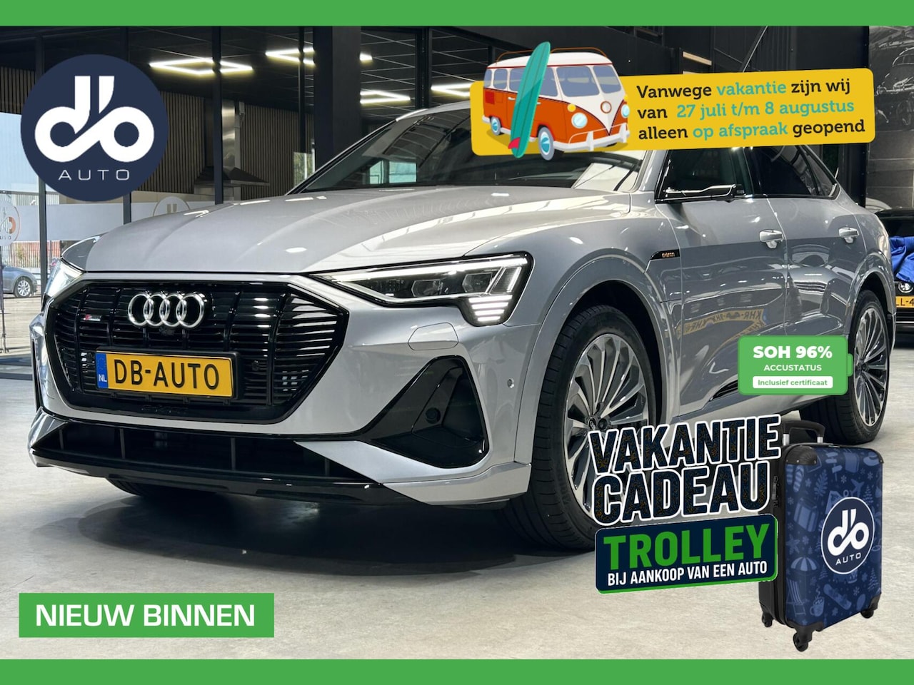 Audi e-tron Sportback - 95kWh Quattro S-Line 55 quattro S Edition 95 kWh SOH 95% I B&O I HUD I 21" LMV I DIGI DASH - AutoWereld.nl