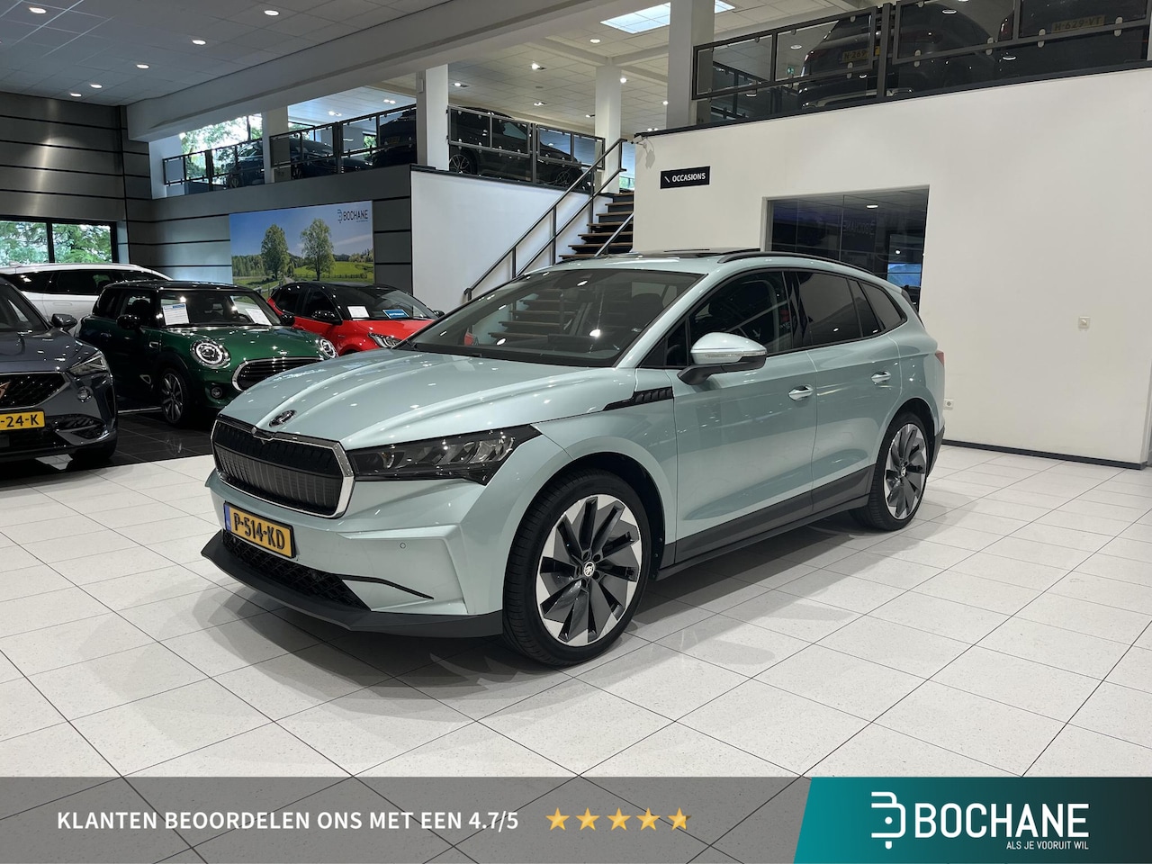 Skoda Enyaq iV - 60 | SOH 94,4% | Navi | Panoramadak | Leder interieur | Elektrische trekhaak | Sport pack - AutoWereld.nl