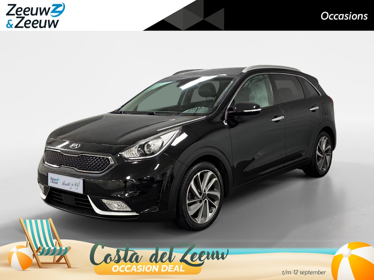 Kia Niro - 1.6 GDi Hybrid ExecutiveLine AUTOMAAT AIRCO CAMERA LEER STOELVERWARMING+STOELKOELING STUUR - AutoWereld.nl
