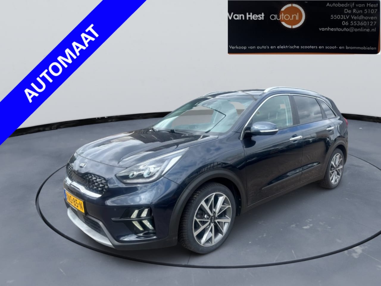 Kia Niro - 1.6 GDi H. Dyn.Pl.L GAR TOT 01-2029 | LEER | NAVI | SCHUIFDAK | - AutoWereld.nl