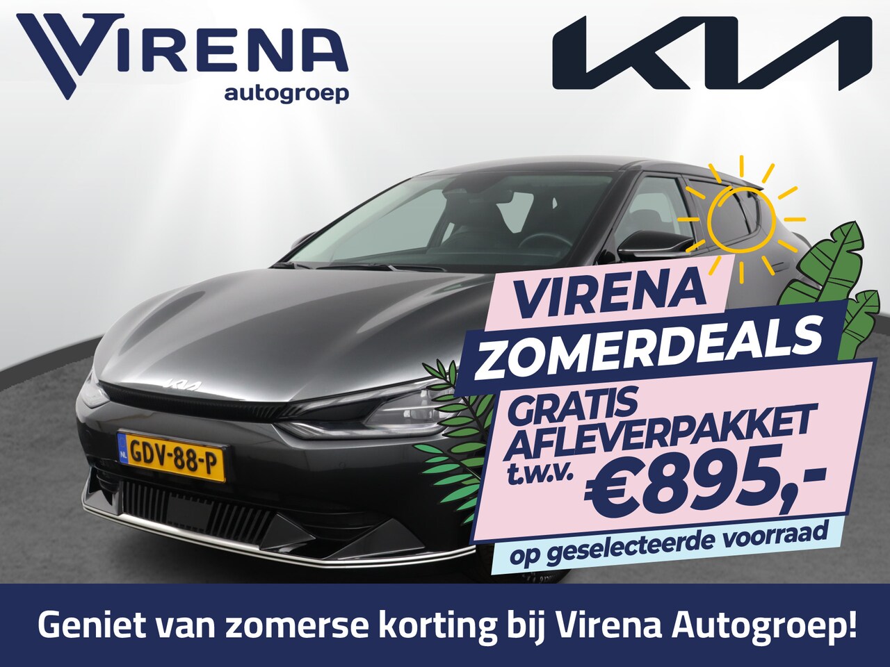 Kia EV6 - Edition Advanced 77.4 kWh Automaat SOH 98,6% - Matrix LED Koplampen - Kunst Lederen Bekled - AutoWereld.nl