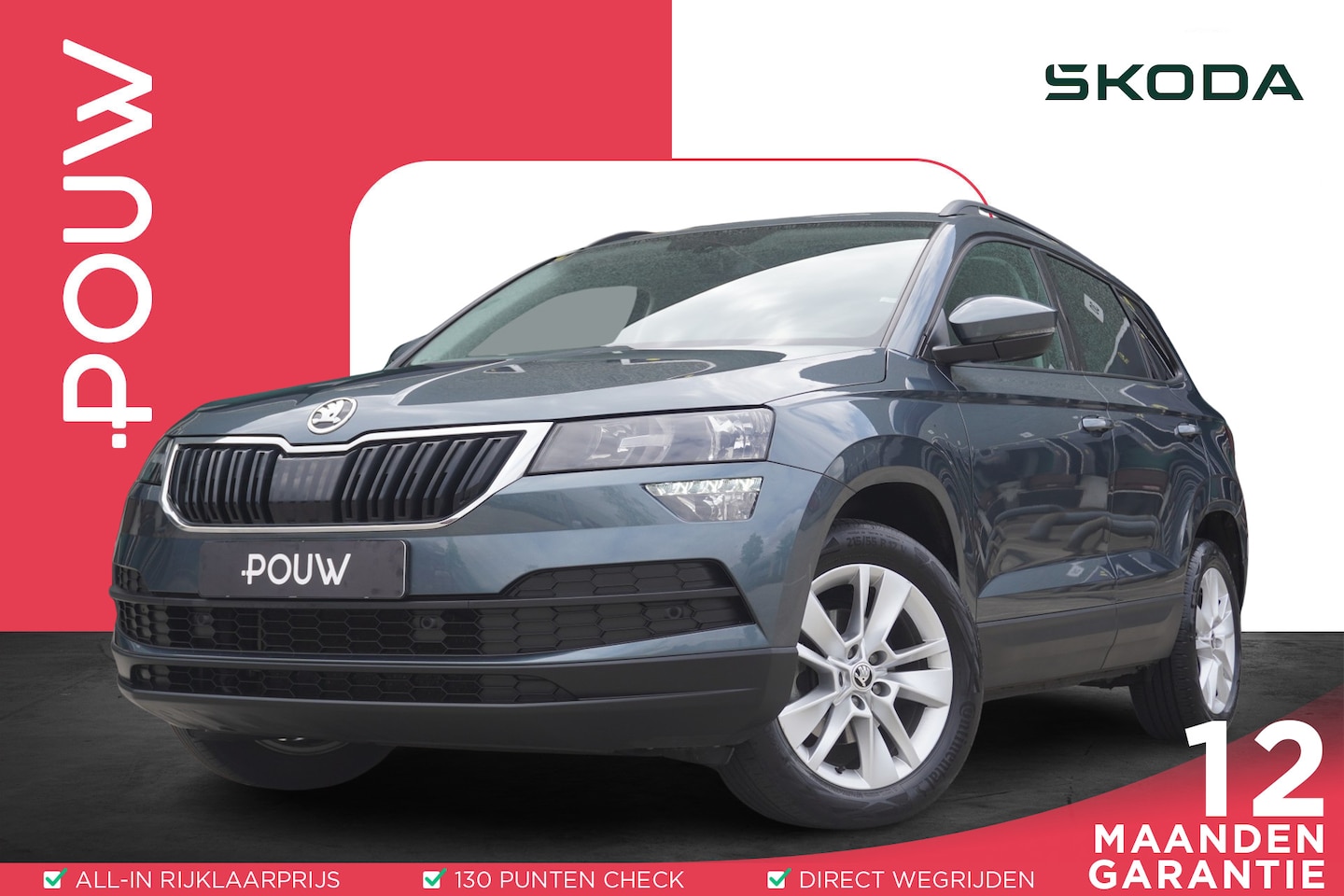 Skoda Karoq - 1.5 TSI 150pk DSG ACT Business Edition | Trekhaak | Navigatie | SmartLink | PDC Voor & Ach - AutoWereld.nl