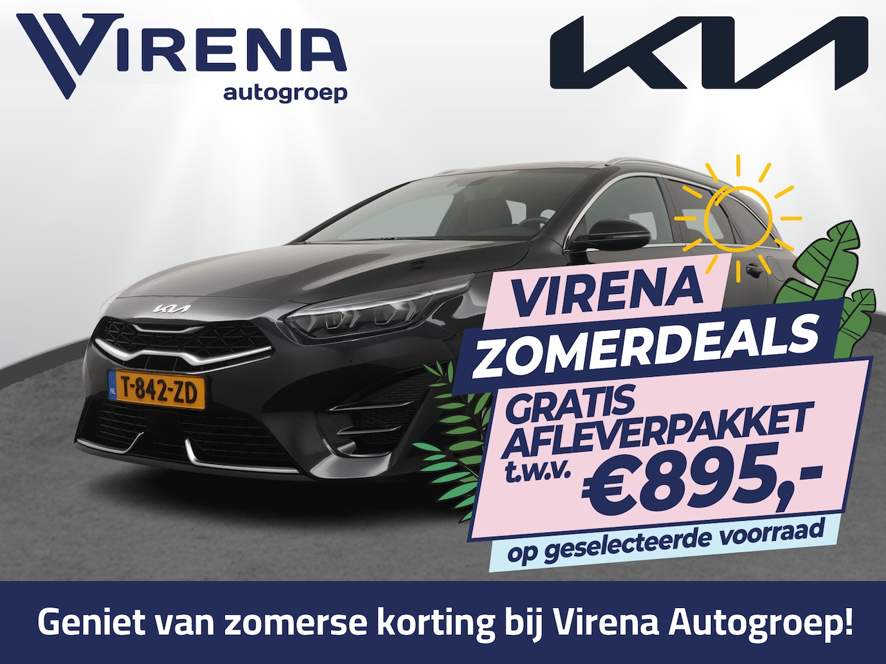 Kia Cee'd Sportswagon - Ceed 1.5 T-GDi GT-Line AUTOMAAT - Elektrische achterklep - Schuif/Kantel dak - Apple Carpl - AutoWereld.nl