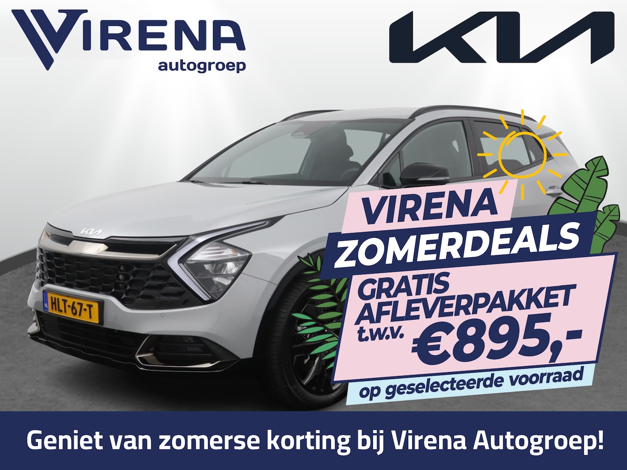 Kia Sportage - 1.6 T-GDi Plug-in Hybrid AWD Dark Edition Automaat - Elektrisch instelbare voorstoelen - S - AutoWereld.nl