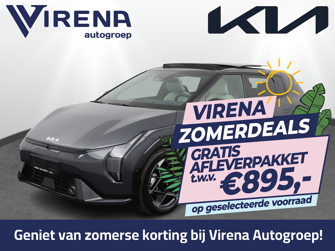Kia EV4 - GT-PlusLine 81.4 kWh - Head-up Display - Elektrisch verstelbare stoelen - Kantel/schuifdak - AutoWereld.nl