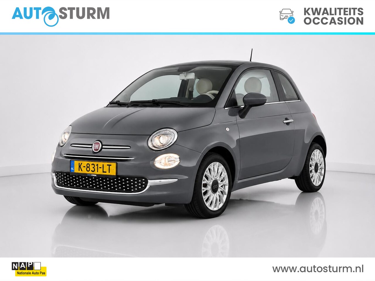 Fiat 500 - 1.0 Hybrid Lounge | Licht metalen velgen | CC | Radio met DAB | Carkit - AutoWereld.nl