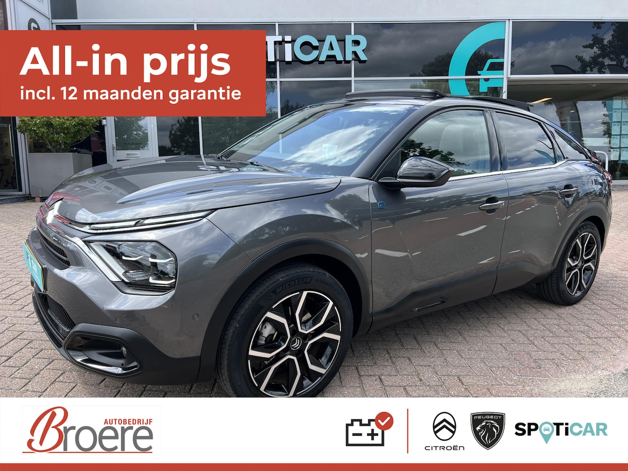 Citroën Ë-C4 - Shine 50 kWh 136 pk Automaat Panoramadak - AutoWereld.nl