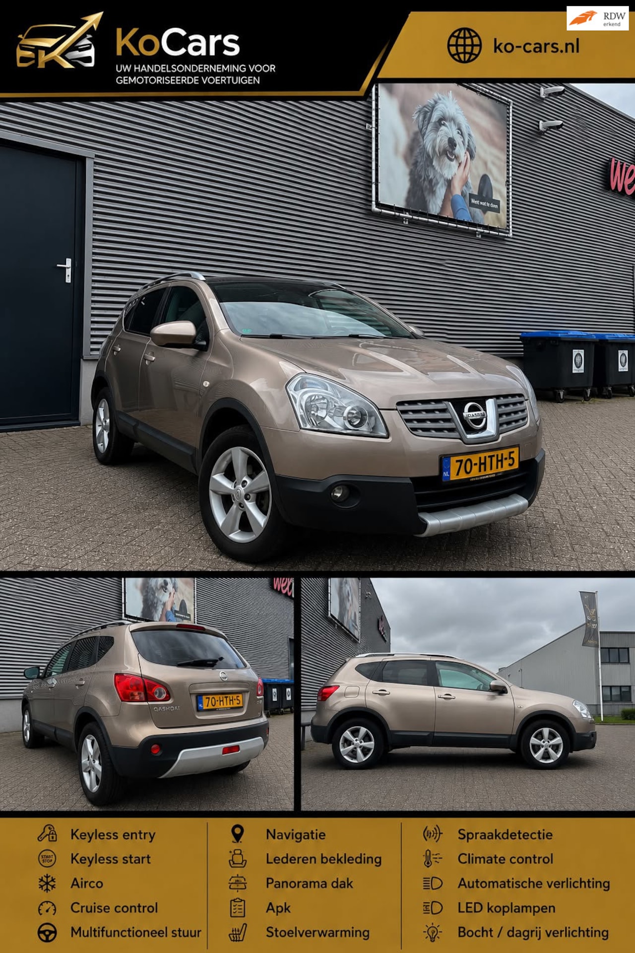 Nissan Qashqai - / Apk / Airco / Tekna / Cruise / Panorama / Achteruitrijcamera - AutoWereld.nl