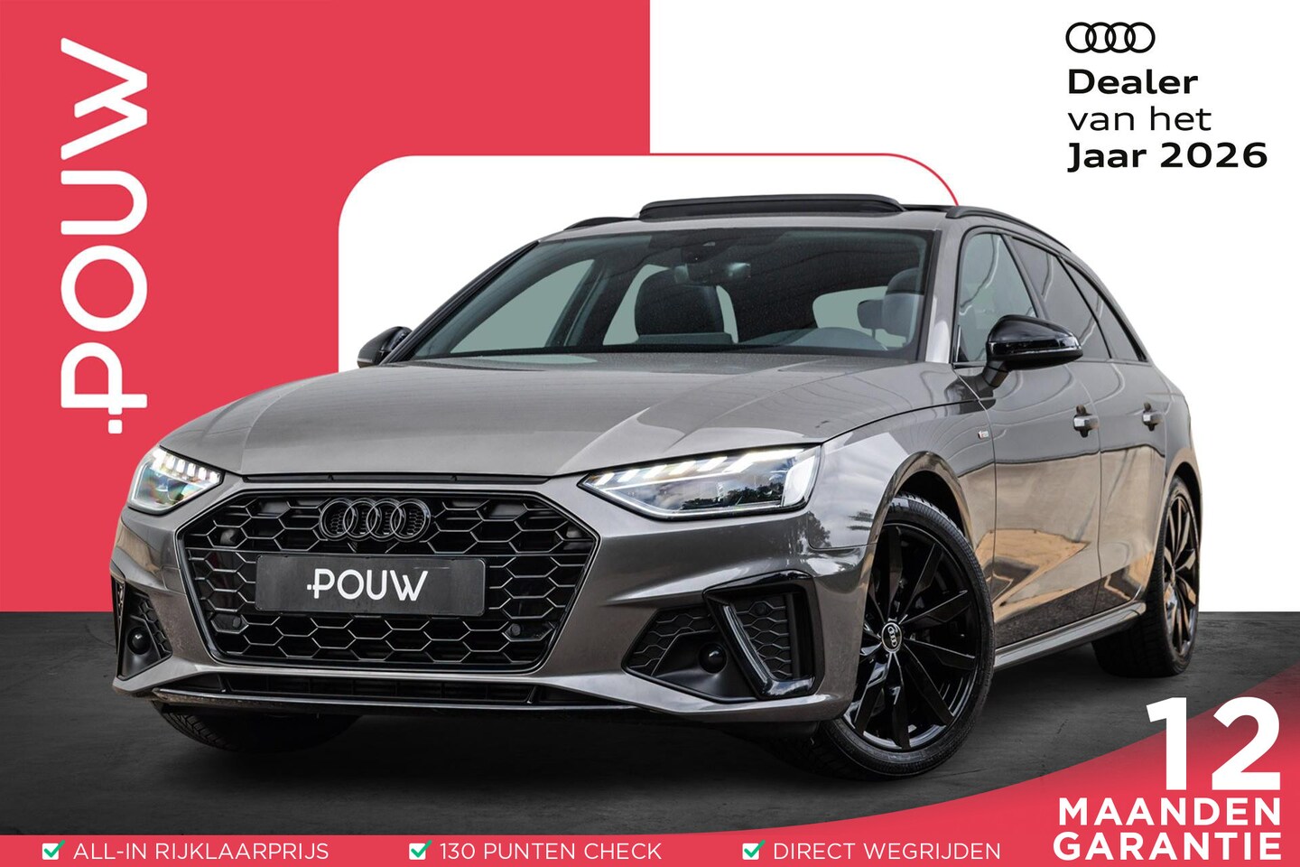 Audi A4 Avant - 35 TFSI 150pk S edition Competition | Panoramadak | Trekhaak | Optiek Zwart | PDC | Lichtp - AutoWereld.nl