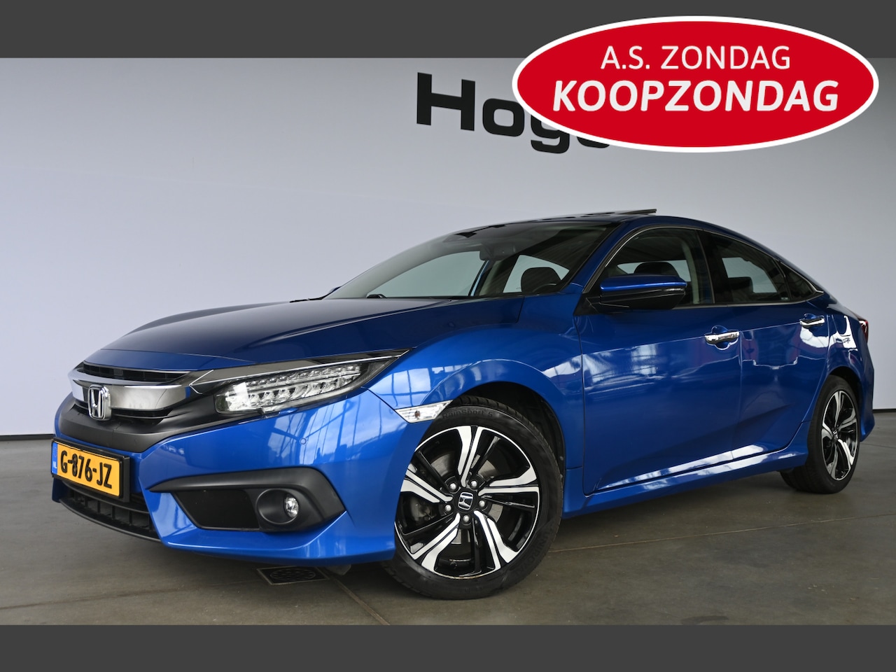 Honda Civic - 1.5 i-VTEC Executive Automaat Cruise control Clima Navigatie Schuifdak Stoelverwarming Led - AutoWereld.nl