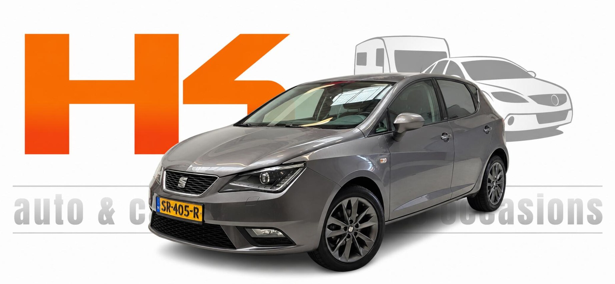 SEAT Ibiza - 1.2 TSI Style Half lederen sportstoelen, Navi, Bluetooth, Xenon,............ - AutoWereld.nl