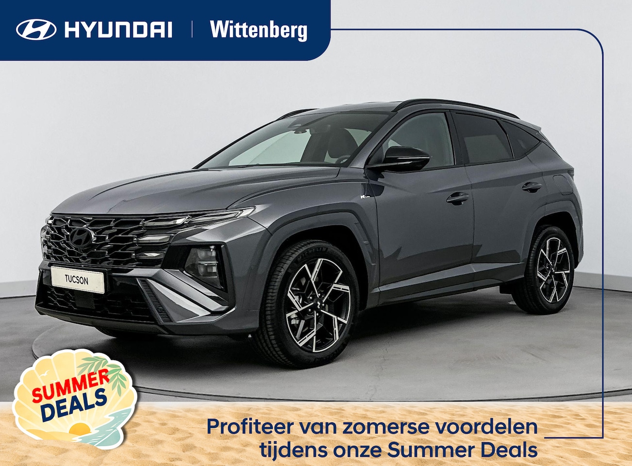 Hyundai Tucson - 1.6 T-GDI HEV N Line | Apple Carplay/Android Auto | Lichtmetalen wielen 5-spaaks 19" N Lin - AutoWereld.nl