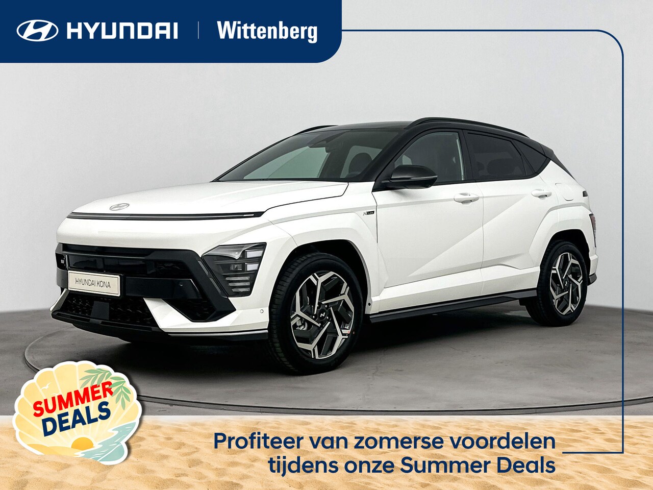 Hyundai Kona - 1.6 GDI HEV N LINE SKY | 18" Lm-wielen | Stoel + stuurverwarming | Navigatie | 360 Camera - AutoWereld.nl